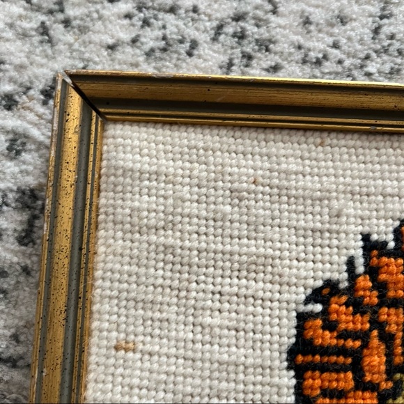 Needlepoint Raggedy Ann and Andy wall hanging - Picture 9 of 14